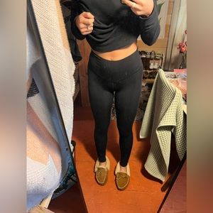 Aerie Chill Play Move Black Leggings Size X-Small